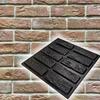 Mold for Wall Decoration, Artificial Stone and Tiles from Plaster, Concrete, Gypsum 'Old Brick' SET 10 Pcs DIY