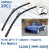 2 шт. передние щетки стеклоочистителя для Honda S2000 1999-2009 20 "+ 16" оконные щетки резак аксессуары 1999 2000 2001 2002 2003 2004 2005