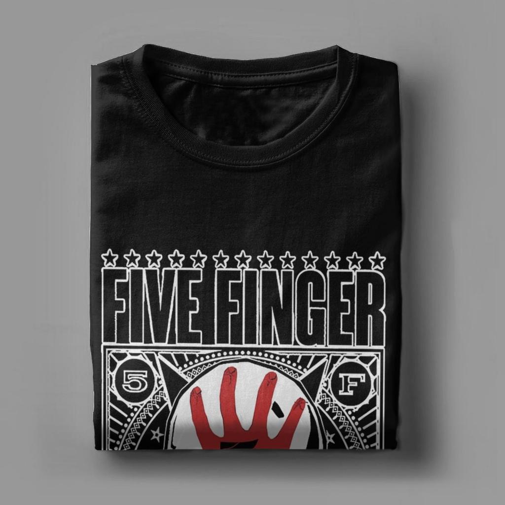 Five Finger Death Punch 5FDP Мужская футболка Винтажные футболки Короткий рукав Круглый вырез Футболки Хлопок Идея для подарка Топы