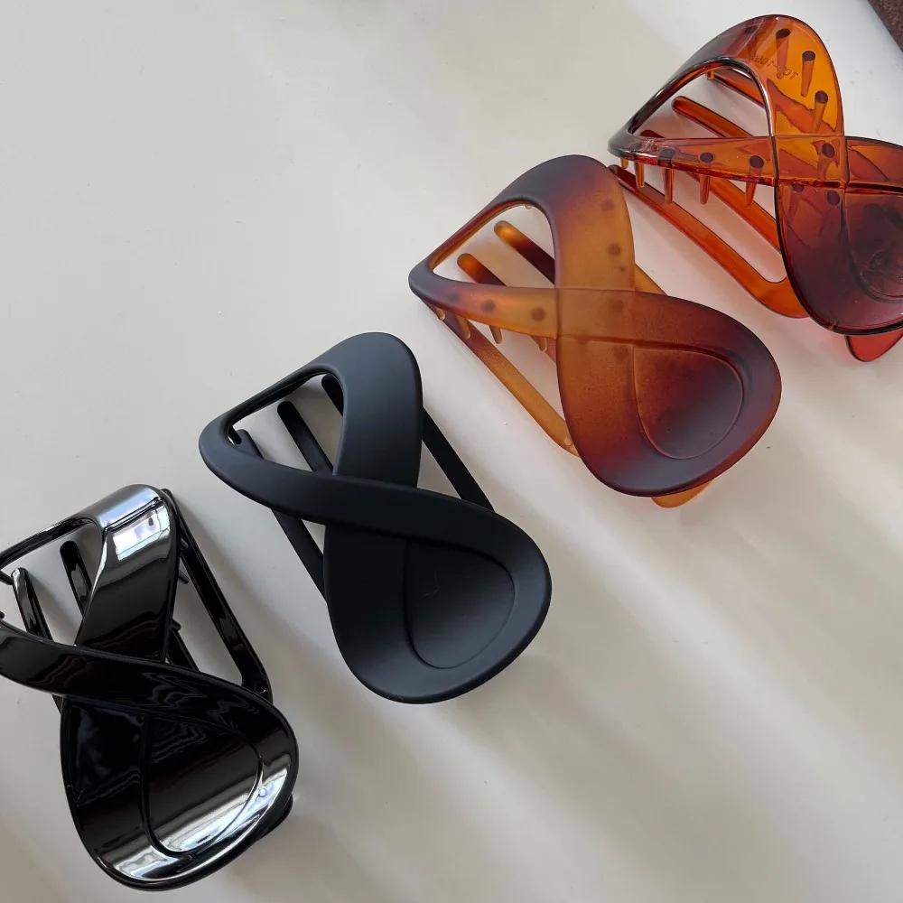 Женская большая заколка для волос, заколка для волос, бесшовный пластиковый коготь утконоса для женщин и девочек, простые шпильки, инструменты для укладки, аксессуары для волос