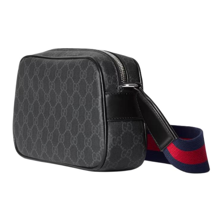 Gucci С принтом GG Регулируемый плечевой ремень Сумка через плечо Мужские сумки Черный 792097-FADJA-1042