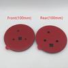 blcr1 2pcs 90mm 80mm for SKODA Car Front Grille Head Hood Bonnet Emblem Rear Tail Bumper Trunk Sticker Badge Styling Accessories