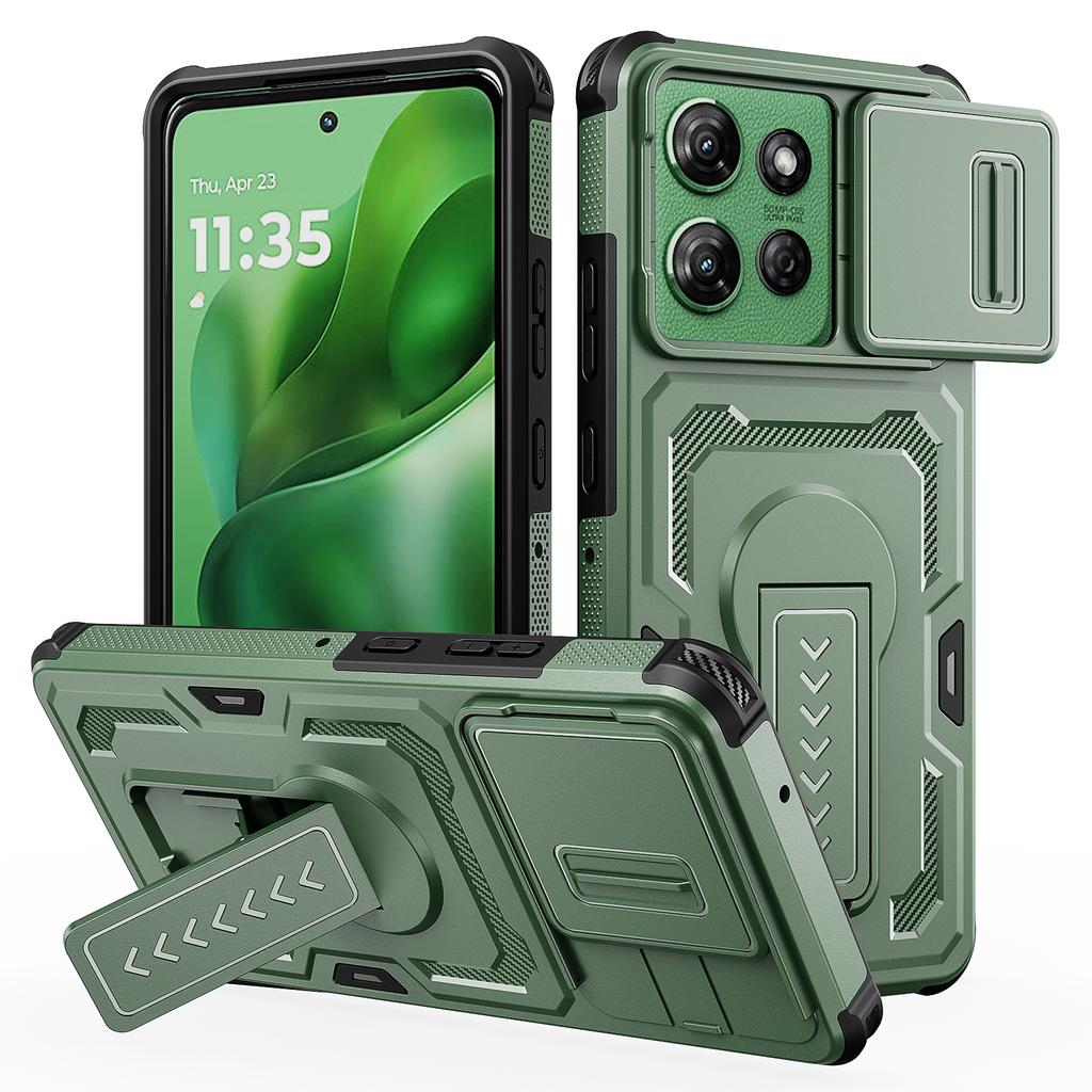Чехол-слайдер с защитой камеры и подставкой для Motorola Moto G Power 5G 2026 2026, ТПУ-рамка, пластиковые чехлы для телефона Fundas