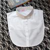 Plaid Women Shirt False Collars White  Removable Lapel Collars For Women Fake Collar Women Detachable Collars Nep Kraagie