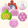 Light Up Pop it Game Quick Push Bubbles Game,Unicorn Handheld Fast Speed Pushing Game,Poppet Game Sensory Fidget Toys for Autism,Puzzle Pop Game Cont