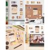 Coffee Themed Gifts for Coffee Lovers, Coffce Sticky Notes Pads with 3 Ballpoint Pens, Self-Stick Notes Pads Animal Divider Tabs Bundle Writing Memo