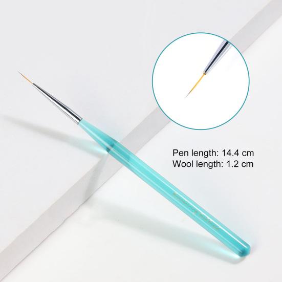 Кисть для ногтей Yousheng с тонкой ручкой, профессиональный инструмент для дизайна ногтей, ручка для рисования, кисть для маникюра