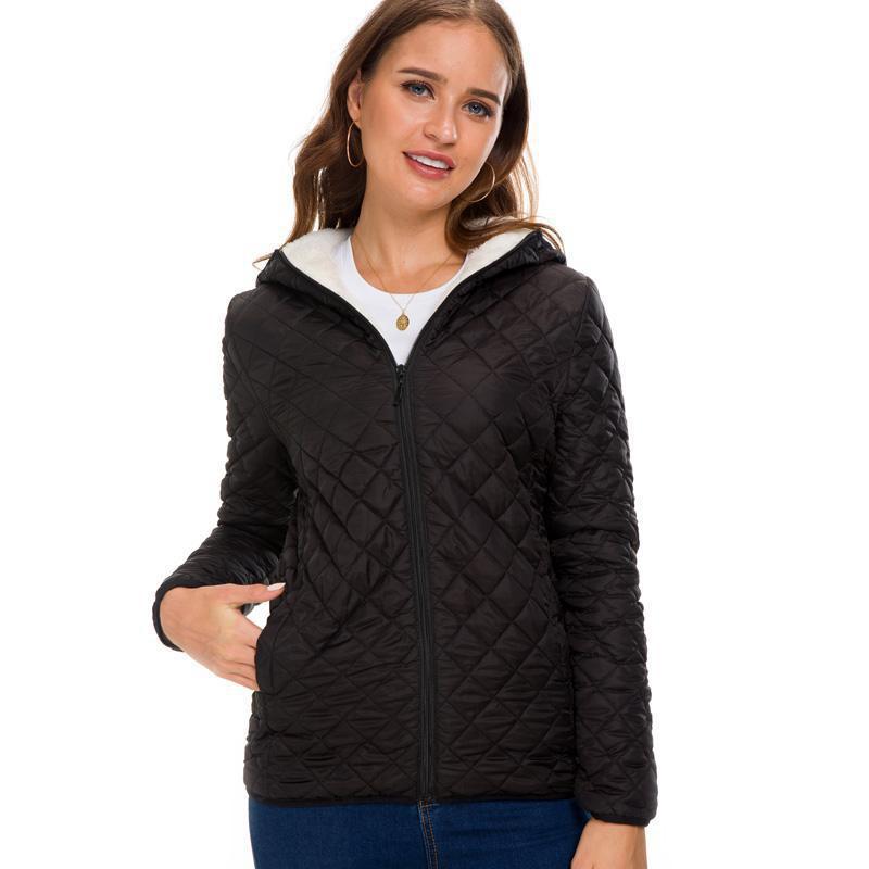 Women Down Parkas Down Jackets Female Cotton-Padded Winter Coat Hoody Outwear Coats