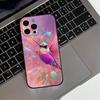 Bird Hummingbird painting  Phone Case For iPhone 17,16,15,14,13,12,11 Plus,Pro Max,XS,Soft Silicone Black Cover