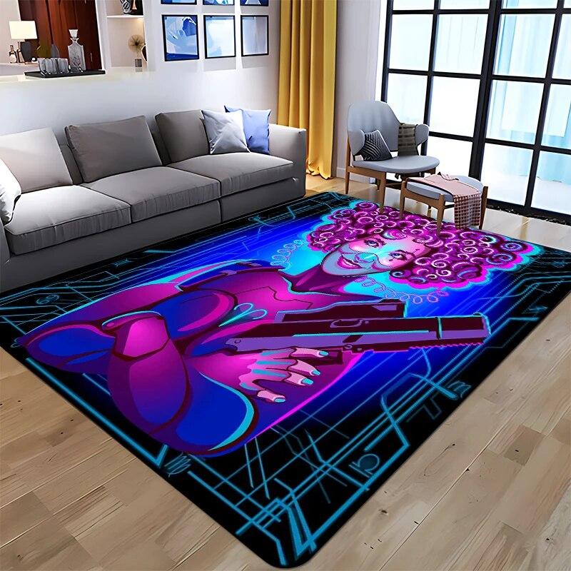Twelve Constellations Printed Carpet Household Rug Children's Room Living Room Chair Bedside Modern Simple Floor Mat Kawaii Rug
