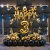 2-Pack Matte Black Bow Aluminum Foil Balloons, Suitable for Birthday Parties, Halloween, Engagement Weddings, Bow-Themed Birthday Parties, 