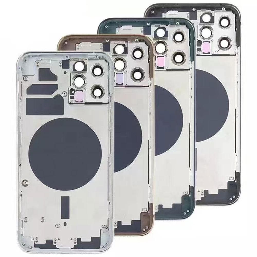 Full Housing For iPhone 12/12Pro/ 12 Pro Max /12 Mini Back Glass Battery Cover Middle Frame Classic Assembly Replacement