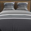 57 Thread Count Cotton Duvet Cover Set 260x240 Cm THALES Grey, by Soleil D'ocre