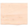 VidaXL Wall Shelf 60x50x4 Cm Solid Untreated Oak Wood 363531