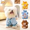 Корейская 3D Зимняя Одежда для Собак Тонкий Флис Мягкая Одежда для Домашних Животных Тедди Собака/Кошка Свитер Жилет Тедди Медведь Собака/Кошка