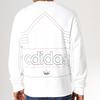 Adidas Originals Trefoil Rivalry Ретро толстовка с круглым вырезом Мужские толстовки белые ED5660