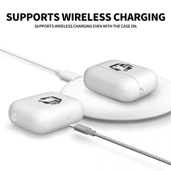 Чехол для AirPods 4 Чехол для AirPods 4-го поколения Крышка Чехол для зарядки Полная защита Легкий Ударопрочный Клипса-брелок в комплекте Простой Стильный Милый