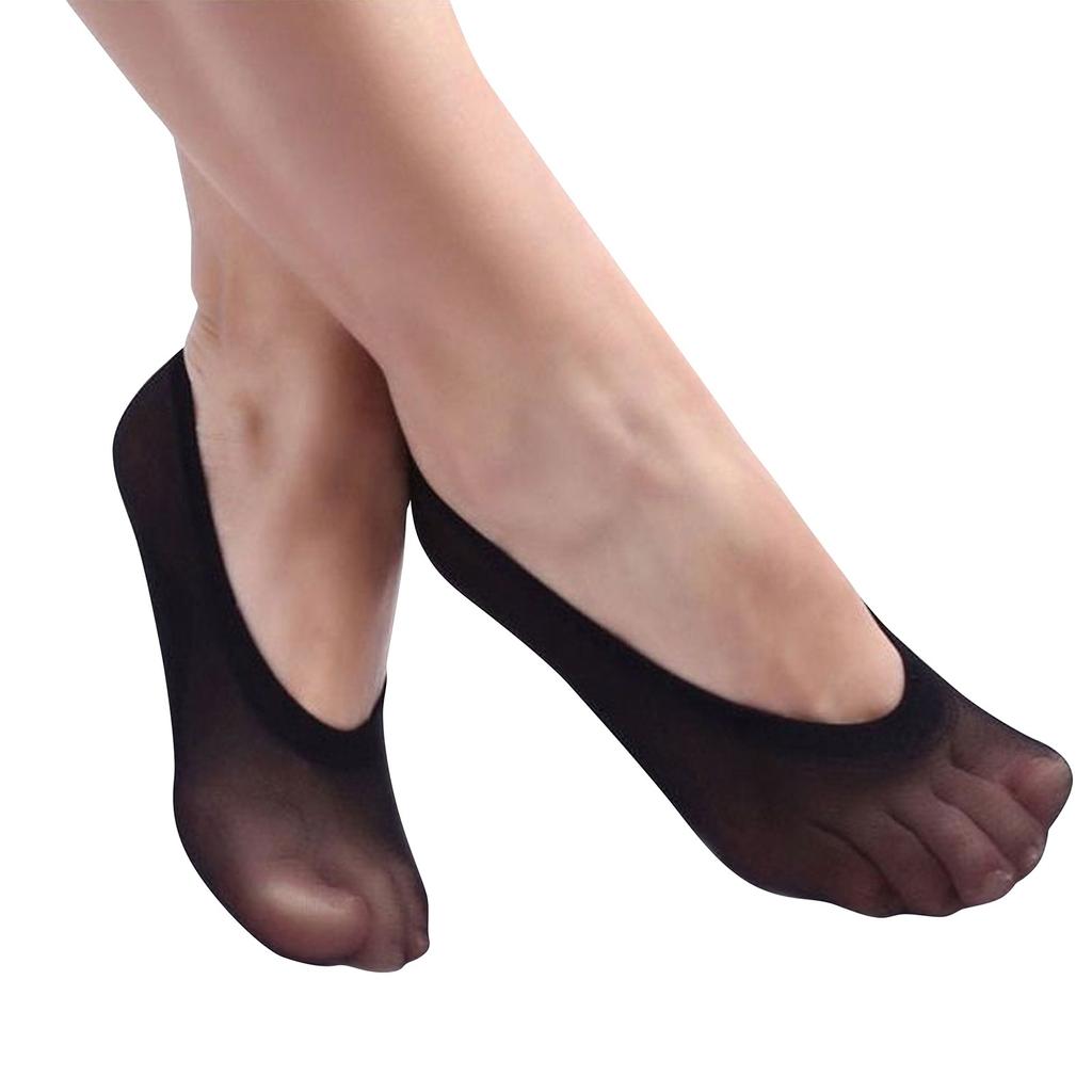 10 пар женских противоскользящих носков с подкладкой, ультратонкие дышащие носки без выступа с низким вырезом и противоскользящей нижней частью