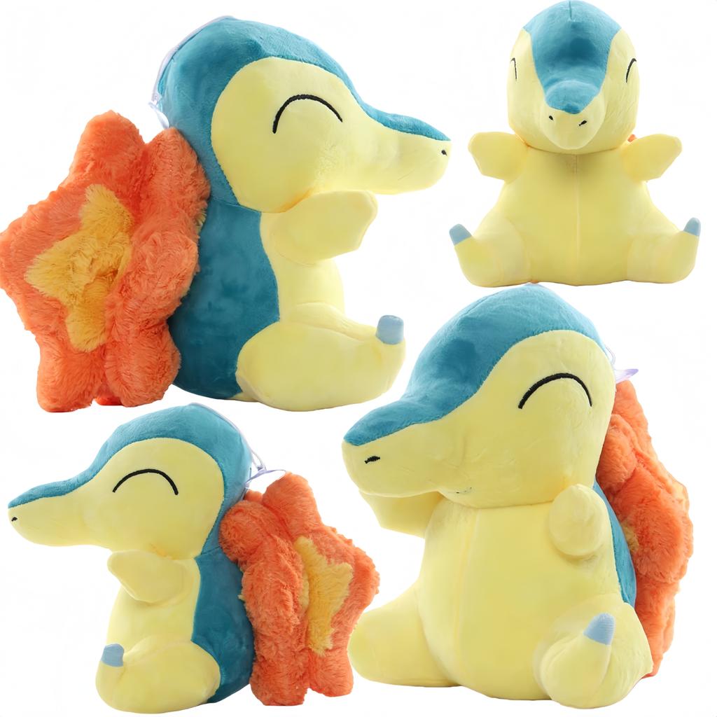 New Pikachu Cyndaquil Peluche Squirtle Bulbasaur Charmander Cyndaquil Plush Stuffed Toy Hobbies Collection Xmas Kid Gift