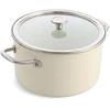 Кастрюля CC003269-001 с эмалью, стальной сердечник, 24 см 6 л, крем