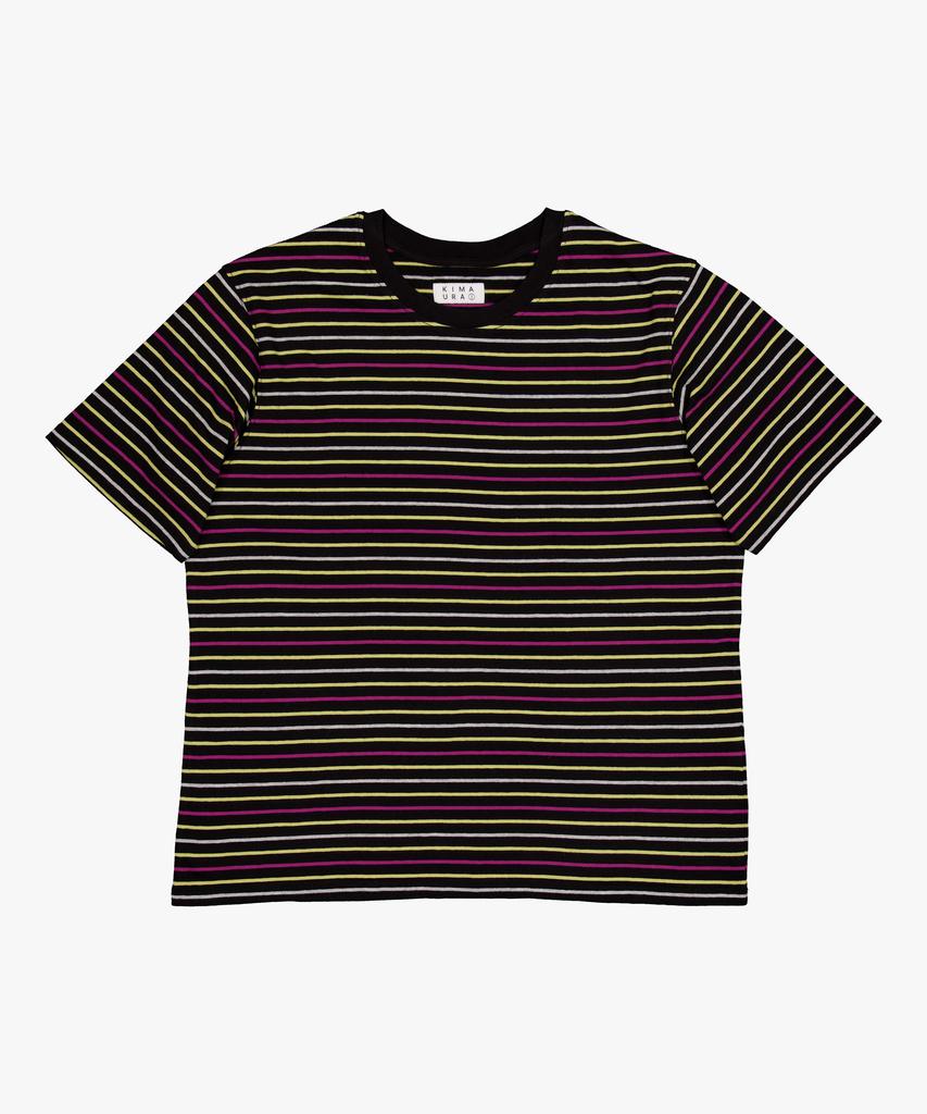 Полосатая футболка с коротким рукавом Kimaula S/S (черный)
