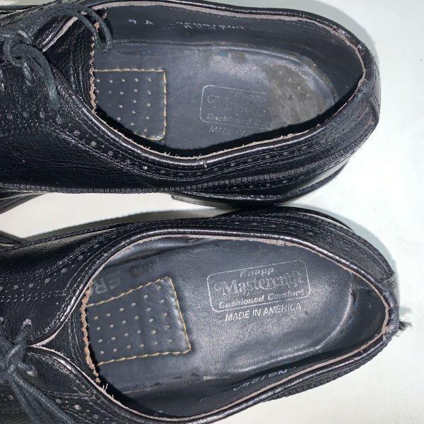 Vintage 70s-80s Knapp Mastercraft Model Long Wingtip Size 10A Approx 25.0-26.5cm Made in USA(USED)