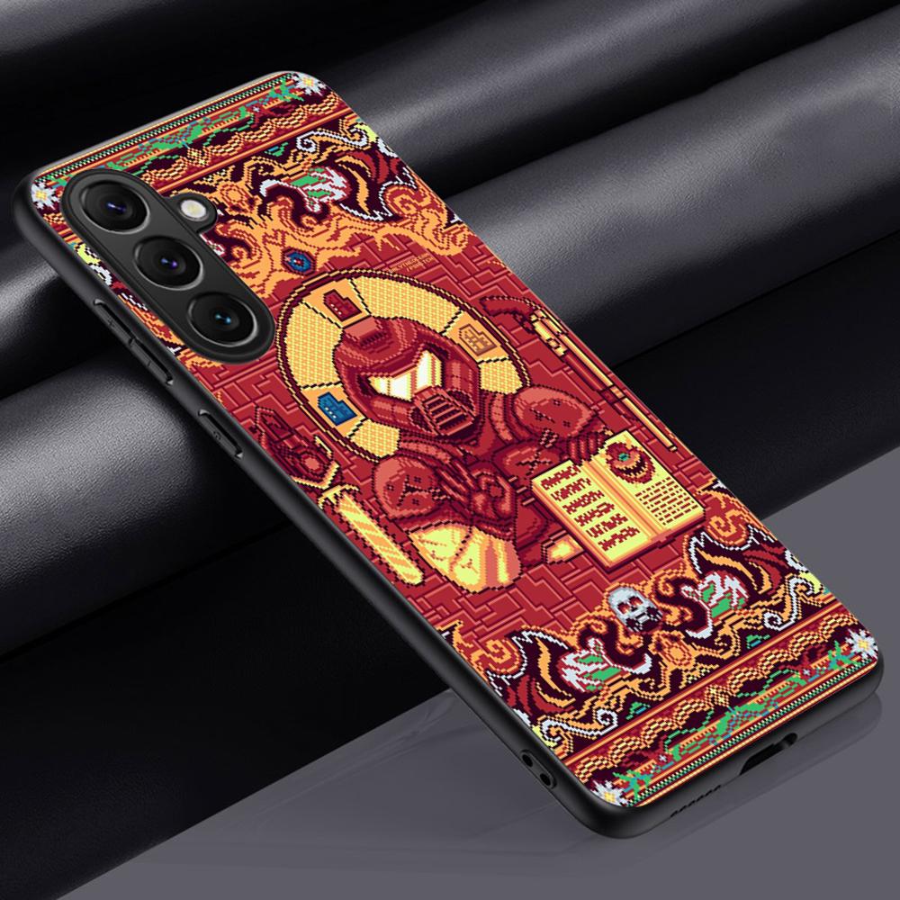 Классическая игра D-doomEs модный плакат Чехол для телефона Для Samsung Galaxy S26 S25 S24 S23 S22 S21 Plus Ultra Note20 Мягкий черный