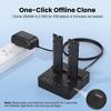 Дупликатор NVMe твердотельных накопителей, двухслотовая док-станция для M.2 SSD, скорость чтения-записи 20 Гбит/с, автономное копирование, клонирование, дупликатор(США)