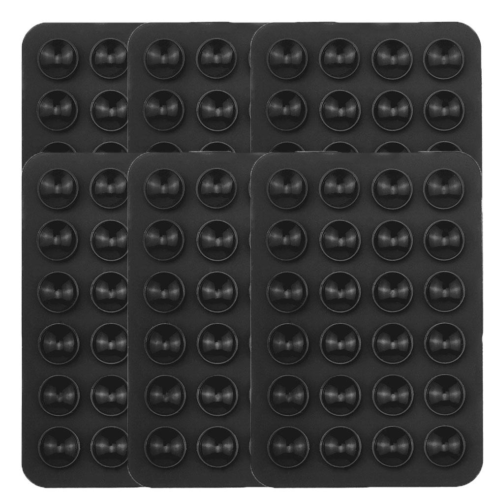 6/3/1 шт. Присоска Настенная подставка Коврик Многофункциональный Силиконовый Присоска Держатель для телефона Квадратный Противоскользящий Односторонний Кожаный Чехол Крепление