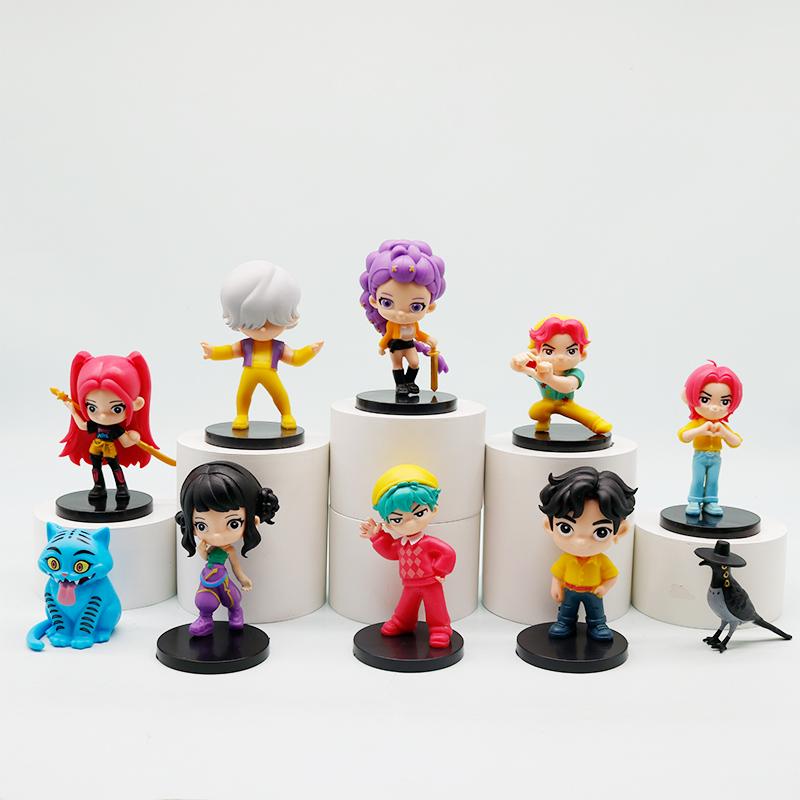 10 unids/set Kpop Demon Hunters figura de juguete de dibujos animados Rumi/Mira/Zoey figura de acción PVC decoración