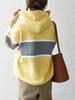 Ships Any Hand Washable Color-Scheme Line Sweat-Like Hoodie Knit 726050095 Yellow One Size