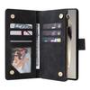 For Samsung Galaxy S25 Ultra Case Zipper Wallet Multiple Card Slots Leather Phone Cover