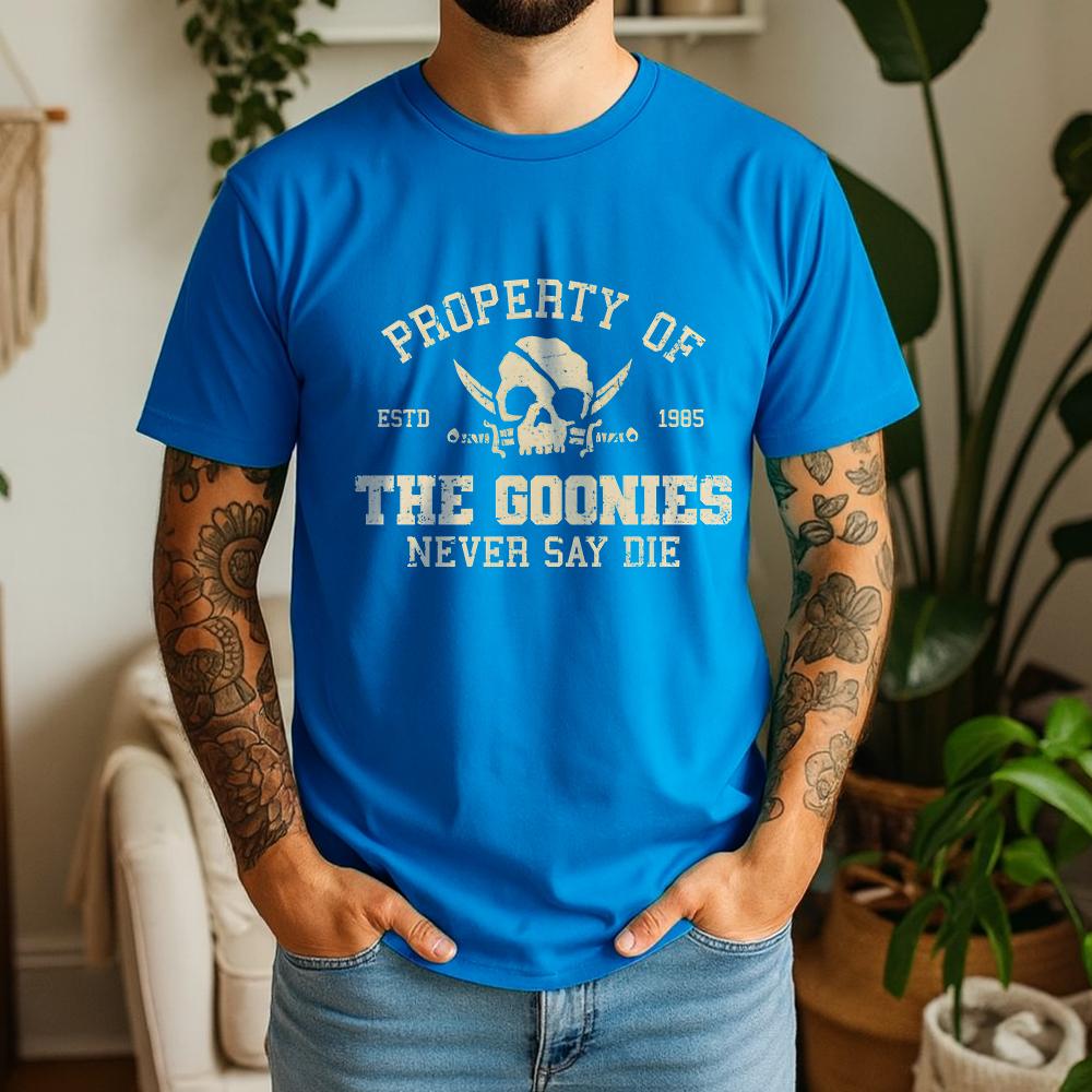 Лето 2026 Графическая оверсайз футболка The Goonies Ретро Кинотематическая с коротким рукавом