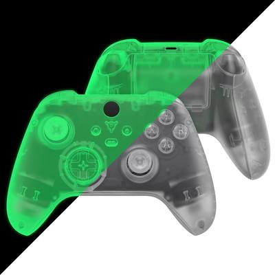 EXtremeRate Полный набор кнопок для Xbox Series X S Прозрачная замена Боковые накладки Грипсы Передняя Задняя крышка для беспроводного контроллера Xbox Core Не в