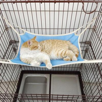 Подвесной гамак для кошек, лежанка для кошек, клетка для домашних животных, гамак с регулируемыми удобными качелями для кошек, каркас для лазанья для котят, товары для животных, лежанки для собак