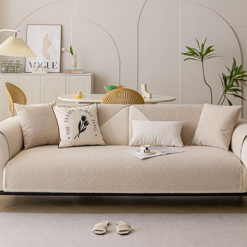 Light Luxury High-End Chenille Sofa Cushion Universal In All Seasons New Seat Cushion Leather Sofa Cover Cloth Seat Cushion