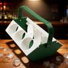 Portable Drink Holder Carrier Beer Travel Carry With Ice Compartment 6-Slot Drink Organizer Holder For Travel Camping Fishing