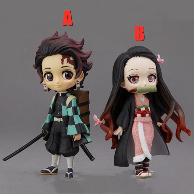 Anime Demon Slayer:Kimetsu No Yaiba Kamado Tanjirou Kamado Nezuko Cute PVC Action Figure Toys