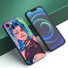 Arcane Jinx Anime Phone Case For Apple iPhone 12 13 Mini 11 14 15 Pro Max 7 8 Plus X XR XS SE 2020 2022 Black Silicone Case