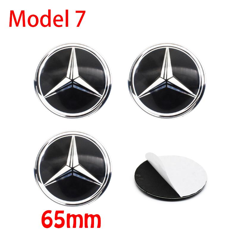 For Benz u104Pcs 56mm 60mm 65mm Car Wheel Stickers Center Hub Cap Car Emblem Badge Decal For Mercedes Benz AMG W204 W205 W210 W211 W212 W213