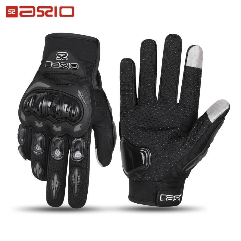 Full Finger Motorcycle Gloves Off-Road Riding Breathable Anti-Slip Impact Protection Unisex Adult Use