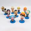 9 шт./комплект Аниме One Piece Фигурка Луффи Ророноа Зоро Q версия Фигурка Действия Кавайная Кукла ПВХ Модель Игрушки Подарок на День Рождения Рождество для Детей