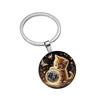 Cute Orange Kitten Keychain Fashion Creative Pendant Accessories