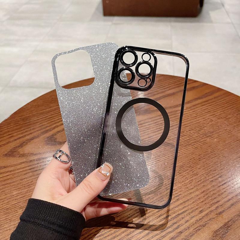 Градиентный блестящий гальванизированный чехол для телефона с магнитным кольцом для Realme Note 60 50 C75 C67 C65 C63 C61 C55 C53 C51 C35 C31 C30 C20 C2 Обложка