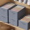 Foldable Clothes Storage Boxes, Fabric Storage Bins with Compartments, Closet Organizers for Clothes, Drawers, Wardrobe