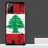 Lebanon Flag Map Case For Samsung Galaxy S25 Ultra S23 S22 S21 S24 Ultra S9 S10 S20 Plus S25 FE Phone Cover