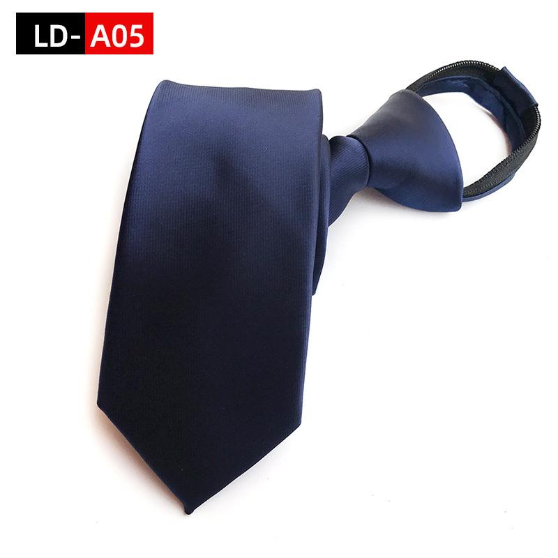 Мужской деловой галстук 8 см, галстук на молнии, ленивый свободный узел, западные украшения