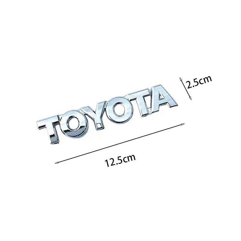 ACH1 3D Rear Trunk Emblem for Toyota RAV4 Corolla Camry Prado GT86 Crown REIZ CHR Avalon Hilux Tacoma Car Logo Car Accessories
