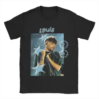 Футболка Louis Tomlinsons Lemonade Tour 2025 для мужчин и женщин, с принтом, 100% хлопок