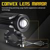 2X LED Spot Lights Motorcycle Auxiliary Headlight Yellow White Driving Fog Lamp